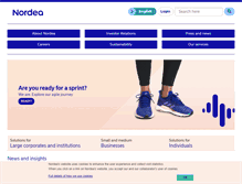 Tablet Screenshot of nordea.com